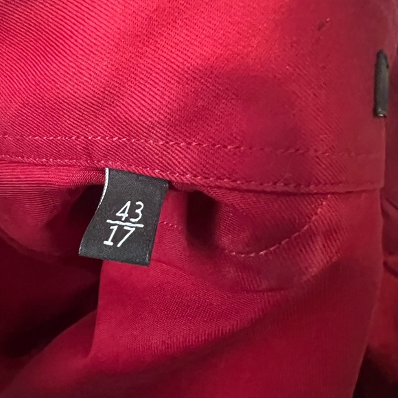 Men’s Gucci button down dress shirt in red size 43/17 - Picture 5 of 8